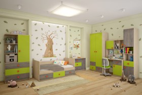 Детская комната Пуговка в Емельяново - emelyanovo.katalogmebeli.com | фото