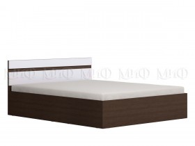 Ким кровать 1,4 (Венге/белый глянец) в Емельяново - emelyanovo.katalogmebeli.com | фото