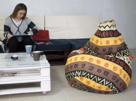 Кресло-груша Большое-Африка в Емельяново - emelyanovo.katalogmebeli.com | фото 4