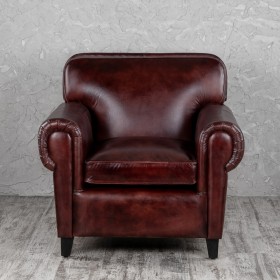 Кресло кожаное Элегант (Бордовый) в Емельяново - emelyanovo.katalogmebeli.com | фото 7