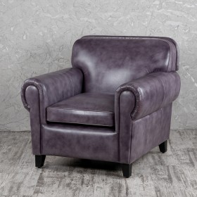 Кресло кожаное Элегант (Фиолетовый) в Емельяново - emelyanovo.katalogmebeli.com | фото