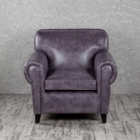 Кресло кожаное Элегант (Фиолетовый) в Емельяново - emelyanovo.katalogmebeli.com | фото 4