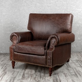 Кресло кожаное Лофт Аристократ (ширина 1100 мм) в Емельяново - emelyanovo.katalogmebeli.com | фото