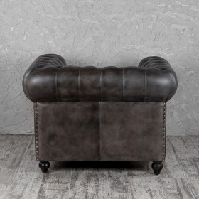 Кресло кожаное Лофт Честер (акация) в Емельяново - emelyanovo.katalogmebeli.com | фото 7