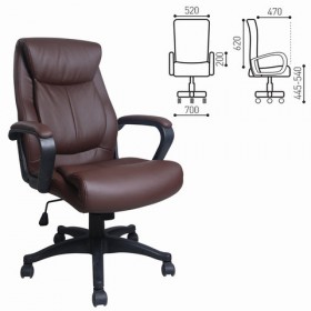 Кресло офисное BRABIX Enter EX-511 (коричневый) в Емельяново - emelyanovo.katalogmebeli.com | фото 1