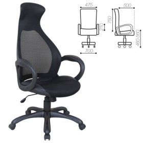 Кресло офисное BRABIX Genesis EX-517 (черное) в Емельяново - emelyanovo.katalogmebeli.com | фото