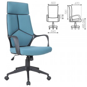 Кресло офисное BRABIX Prime EX-515 (голубая ткань) в Емельяново - emelyanovo.katalogmebeli.com | фото 1