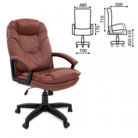 Кресло офисное BRABIX Trend EX-568 (коричневый) в Емельяново - emelyanovo.katalogmebeli.com | фото