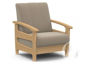 Кресло для отдыха Омега (бук лак/CATANIA LATTE) в Емельяново - emelyanovo.katalogmebeli.com | фото