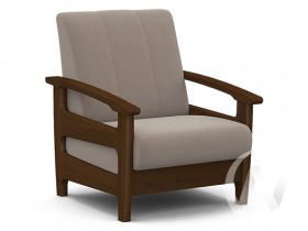 Кресло для отдыха Омега (орех лак/CATANIA COCOA) в Емельяново - emelyanovo.katalogmebeli.com | фото
