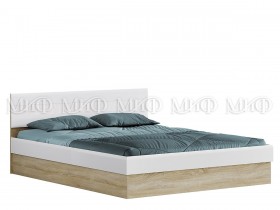 Кровать 1,4 спальня Фортуна (Дуб сонома/белый глянец) в Емельяново - emelyanovo.katalogmebeli.com | фото