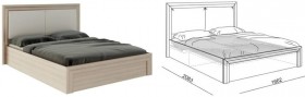 Кровать 1,6 Глэдис (М32) с подъемным механизмом Распродажа в Емельяново - emelyanovo.katalogmebeli.com | фото 2