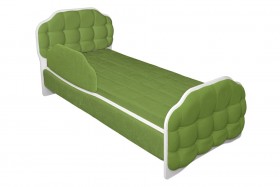 Кровать 160 Атлет 76 Зелёный (мягкий бортик) в Емельяново - emelyanovo.katalogmebeli.com | фото