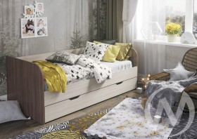 Кровать детская Балли 2-х уровневая (шимо темный/шимо светлый) в Емельяново - emelyanovo.katalogmebeli.com | фото