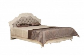 Кровать двойная "Кантри" (вудлайн кремовый/патина/ортопед/1820) в Емельяново - emelyanovo.katalogmebeli.com | фото 1