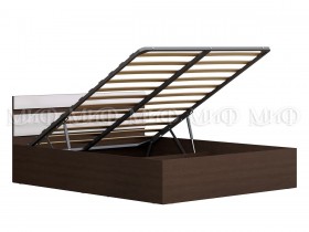 Кровать с подъемным механизмом Нэнси 1,4м (Венге/белый глянец) в Емельяново - emelyanovo.katalogmebeli.com | фото