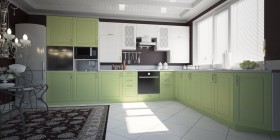 Модульная кухня Парма 1,6 м (Бирюза) в Емельяново - emelyanovo.katalogmebeli.com | фото