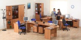 Мебель для персонала Альфа 61 Ольха в Емельяново - emelyanovo.katalogmebeli.com | фото 1