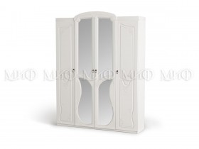 Шкаф 4-створчатый Мария (Белый глянец) в Емельяново - emelyanovo.katalogmebeli.com | фото