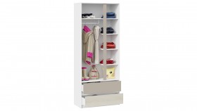 Шкаф для одежды комбинированный «Сканди» Дуб Гарден/Белый/Глиняный серый в Емельяново - emelyanovo.katalogmebeli.com | фото 3