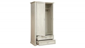 Шкаф для одежды "Сохо" (бетон пайн белый/2 ящика/зеркало) в Емельяново - emelyanovo.katalogmebeli.com | фото 3