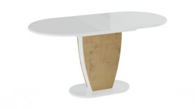 Стол обеденный «Монреаль» Тип 1 (Белый глянец/Бунратти) в Емельяново - emelyanovo.katalogmebeli.com | фото 2
