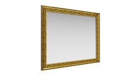 Зеркало навесное "Айрум"/(дуб кальяри / профиль: золото с орнаментом) в Емельяново - emelyanovo.katalogmebeli.com | фото